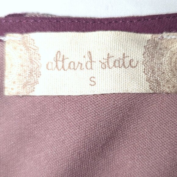 Altar’d State | Plum Purple Apololina Lace Mesh Overlay Maxi Dress | Size Small - Picture 7 of 16